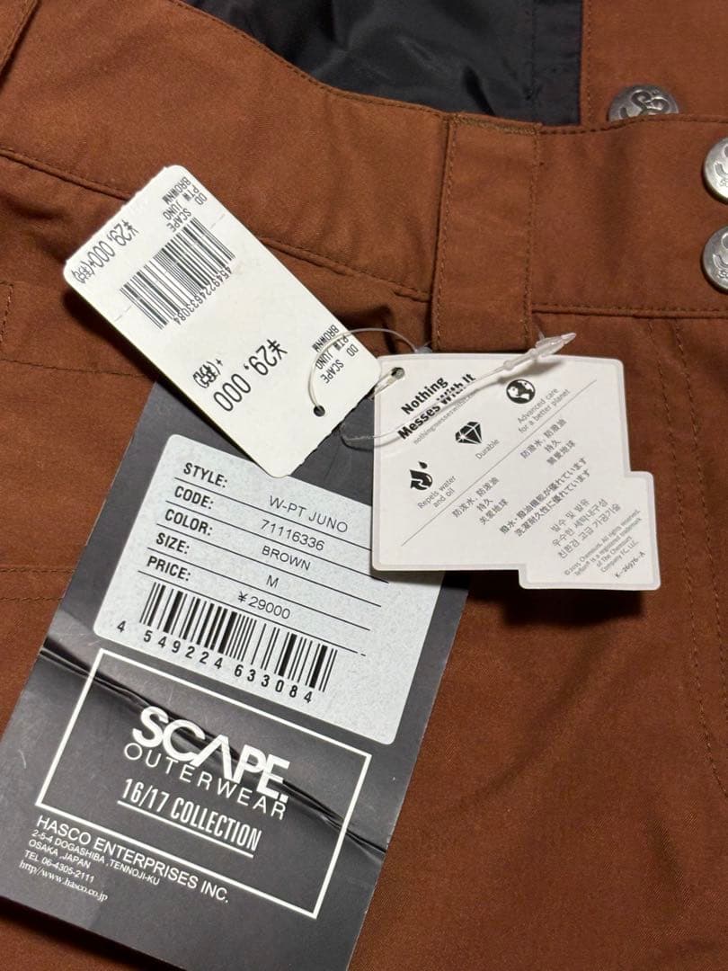 【新品・未使用 】SCAPEスノーボードパンツ レディース Mサイズ
