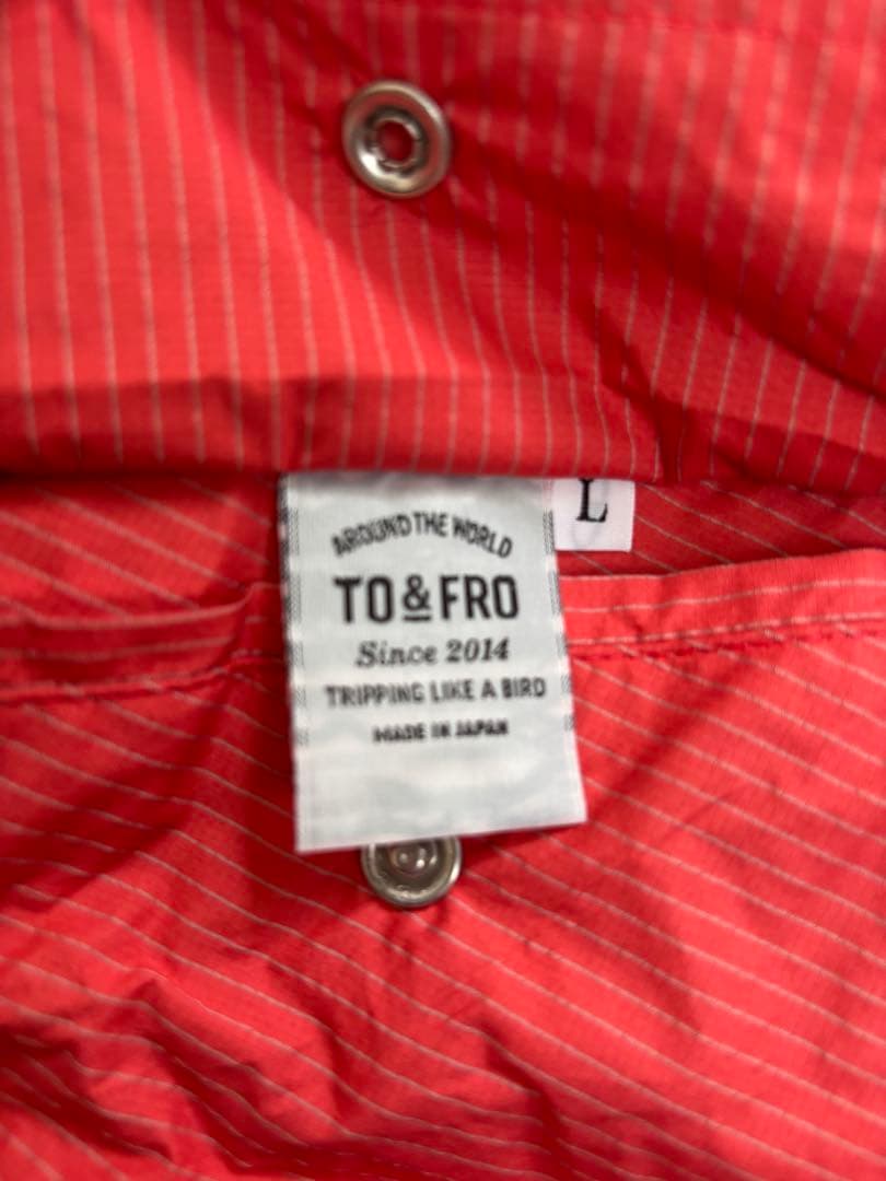 TO＆FRO RAINCOAT 超軽量 高機能レインコート 撥水