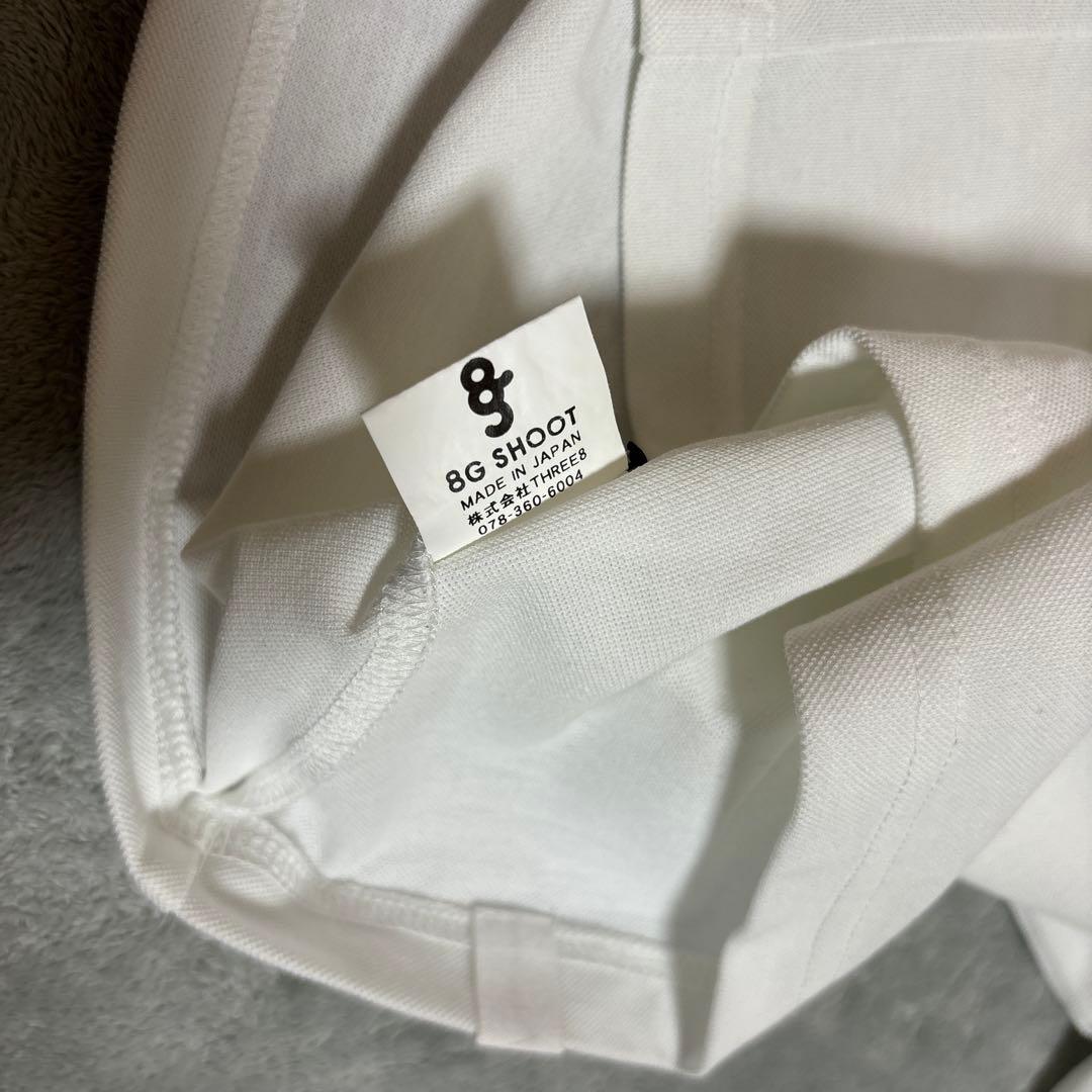 メンズウェア 8gshoot MOCKNECK SHIRT DRY TEE -WHITE-