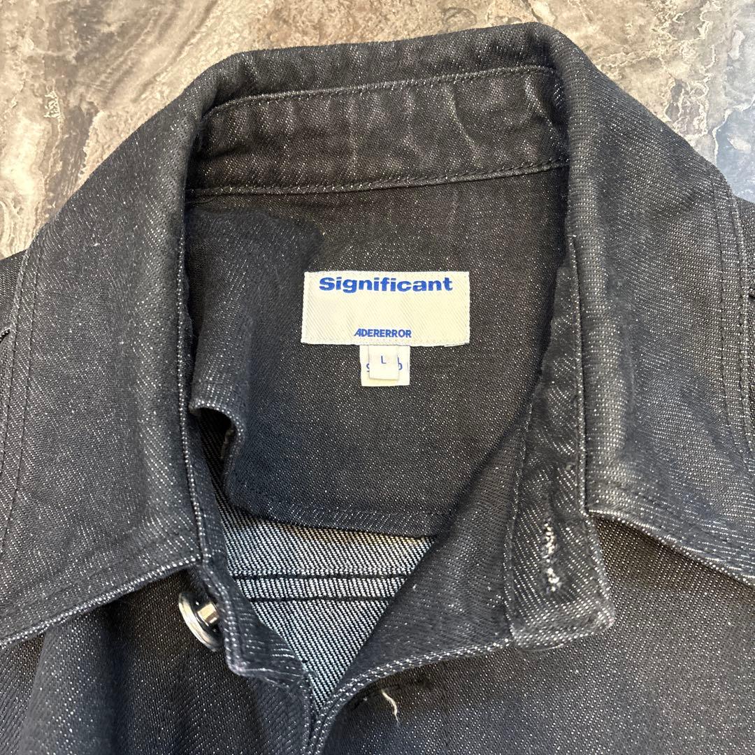 新春値下げ　ADER error ブラックデニムジャケット