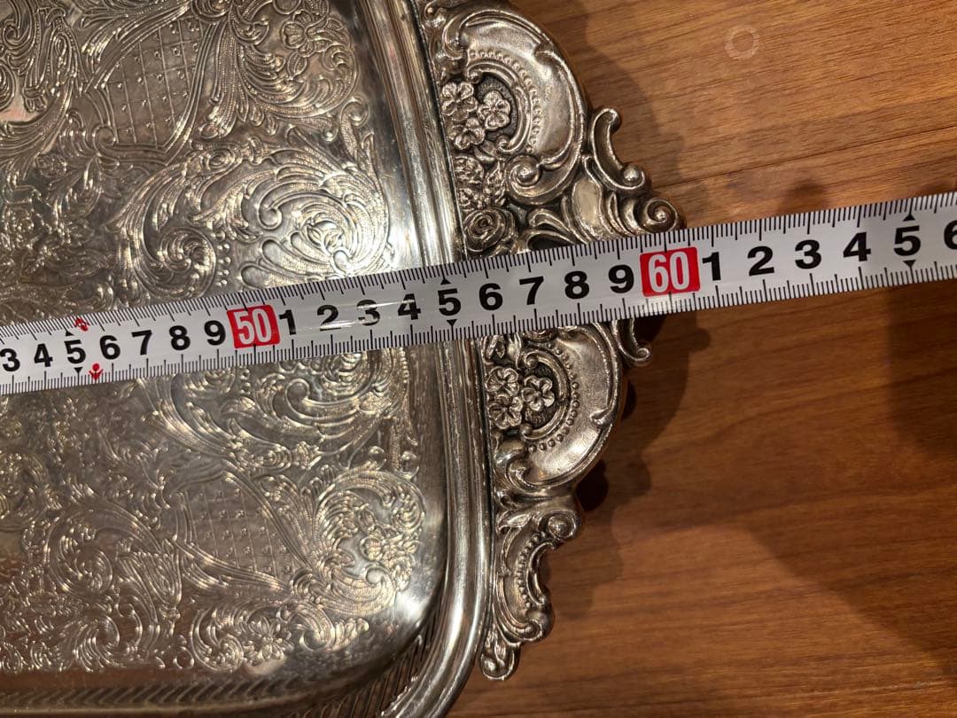 アンティーク　ヴィンテージ 銀　トレイ