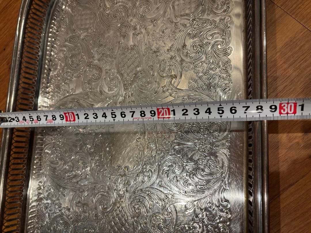 アンティーク　ヴィンテージ 銀　トレイ