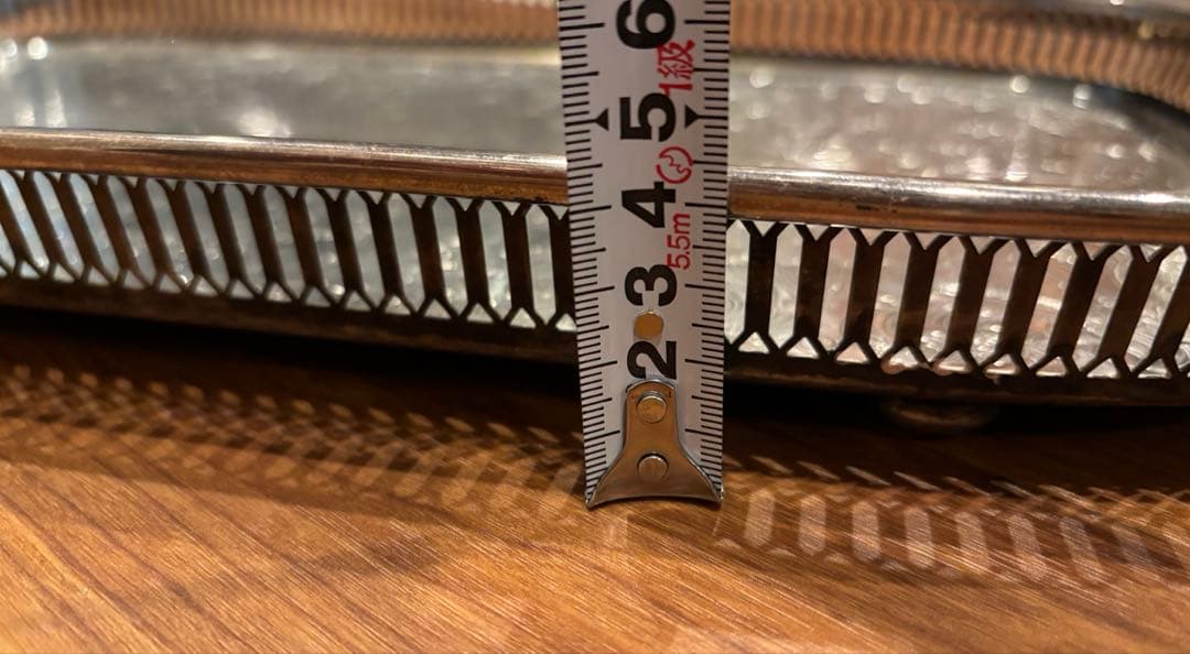 アンティーク　ヴィンテージ 銀　トレイ