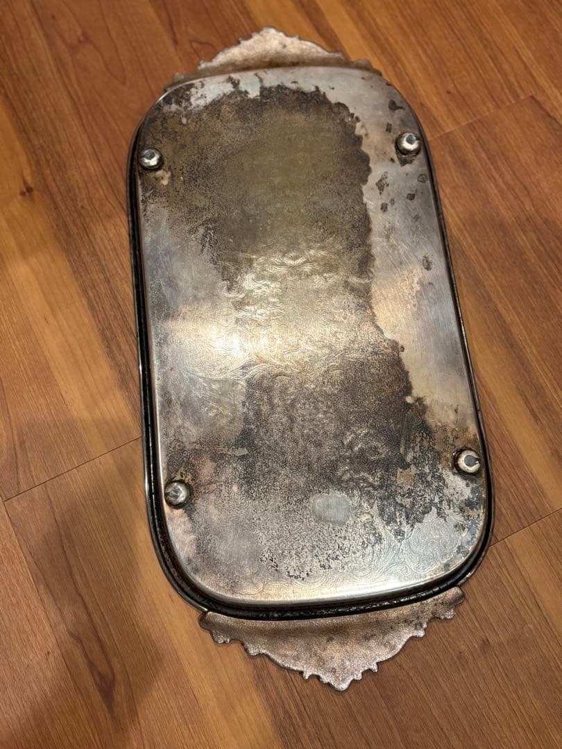 アンティーク　ヴィンテージ 銀　トレイ