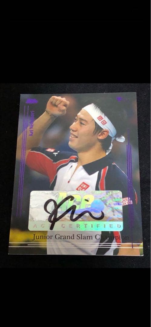 ACE 2012 錦織圭 AUTO PURPLE テニスカード トレーディングカード