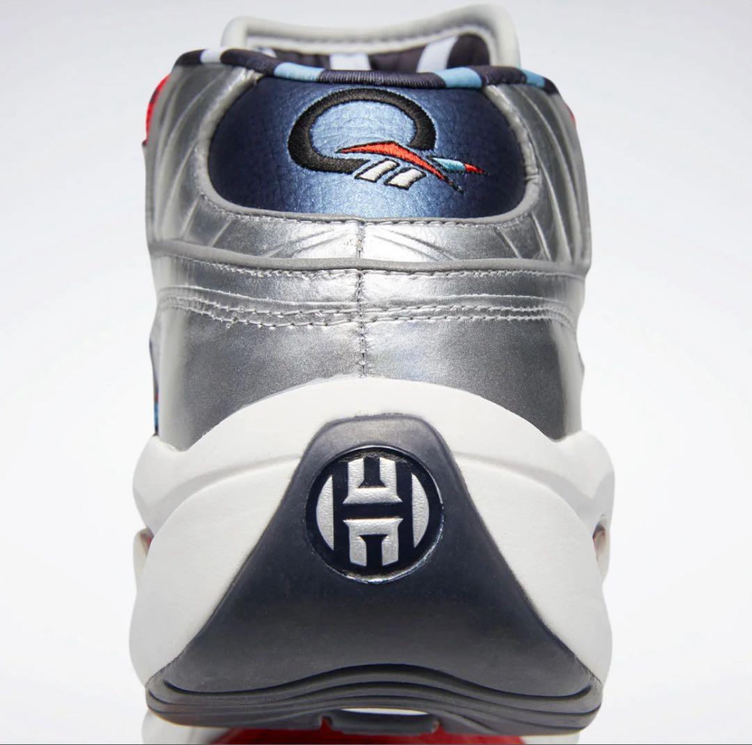 ハーデンxリーボック クエスチョンMid マットシルバーサイズ バスケ