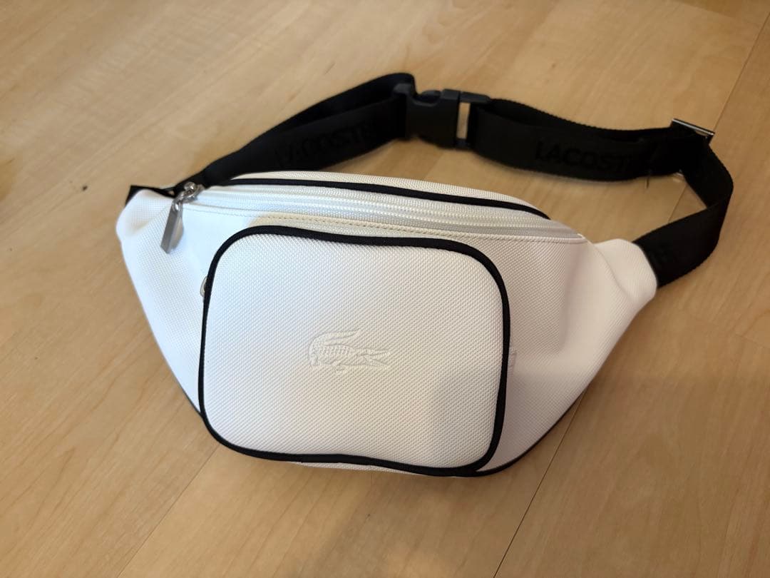 Lacoste ホワイト ウエストポーチ