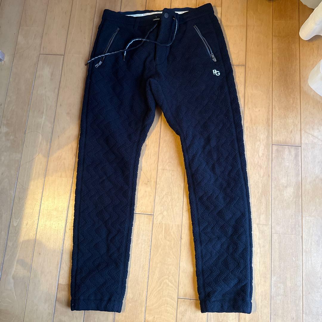 美品 人気モデル パーリーゲイツ ブラック スウェット キルティング