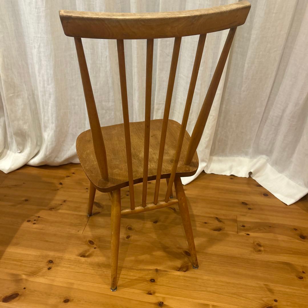 わたるERCOLスティックバックチェア ハイバック アンティークチェア1脚