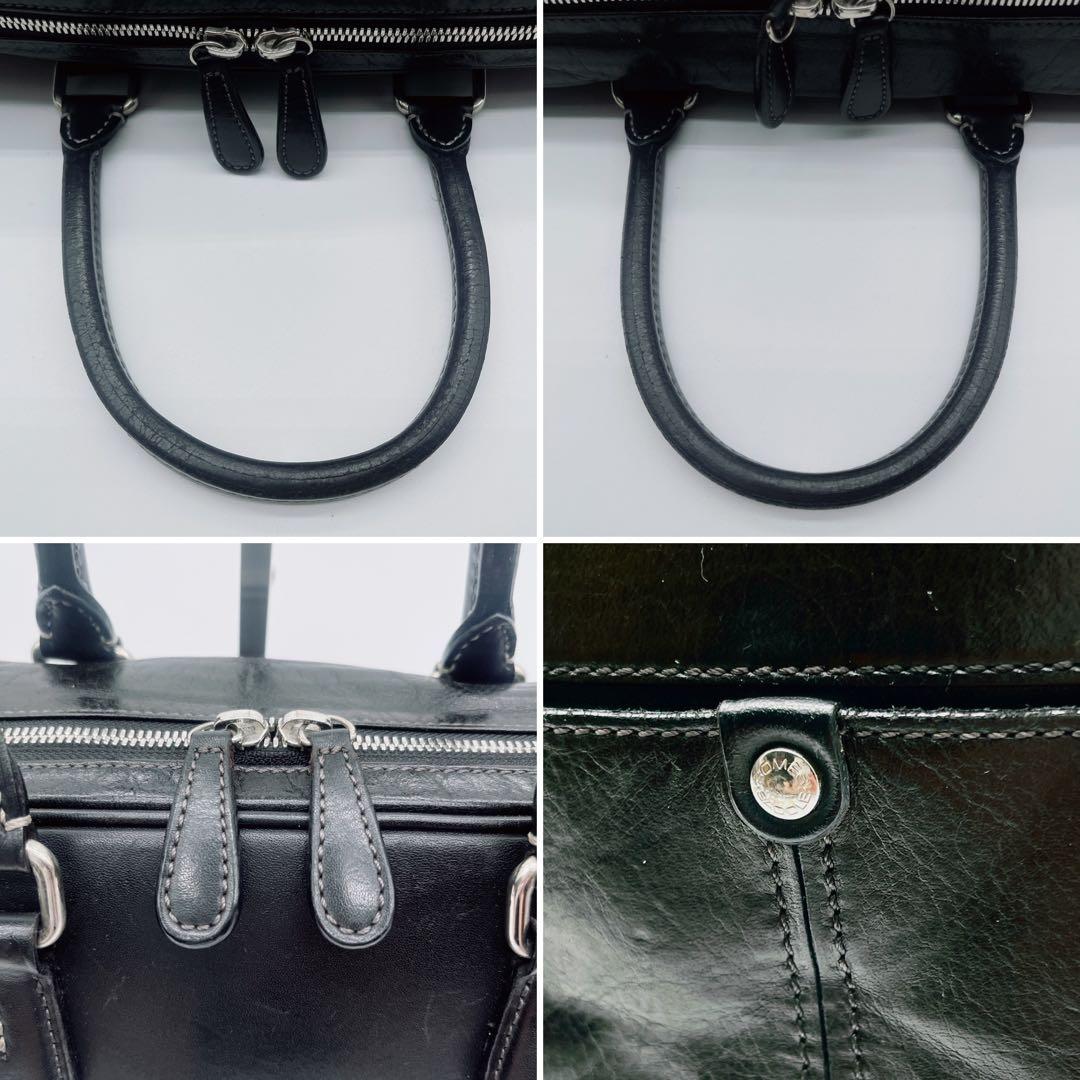 【ソメスサドル】ビジネスバッグ レザー ブラック A4サイズ収納可