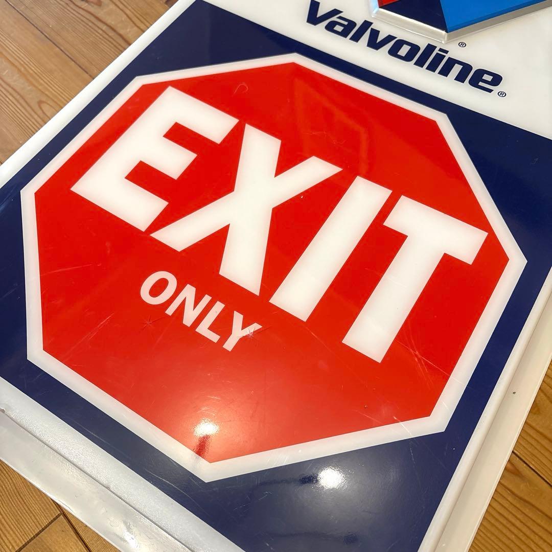 USA Valvoline ガソリンスタンド 看板 EXIT サイン ガレージ
