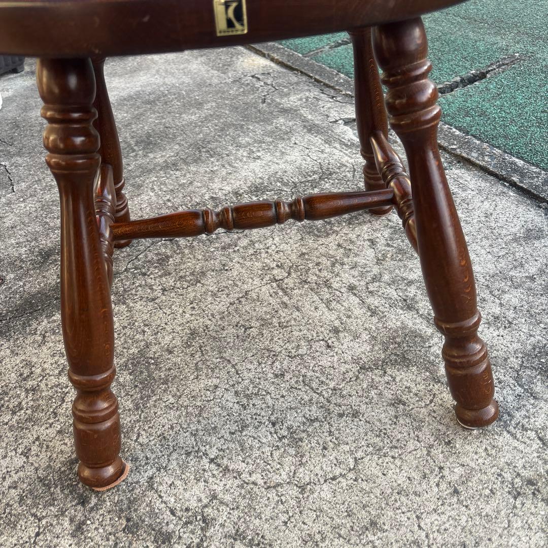 飛騨産業 キツツキ アームチェア 持ち手 ろくろ脚 ヴィンテージ①