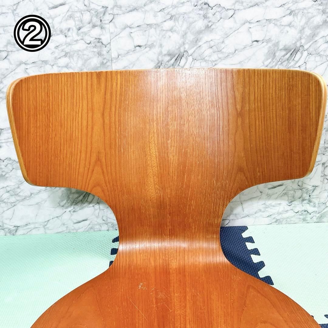 廃盤 天童木工 KABUTOカブト 剣持勇 座椅子 プライウッド 4脚セット