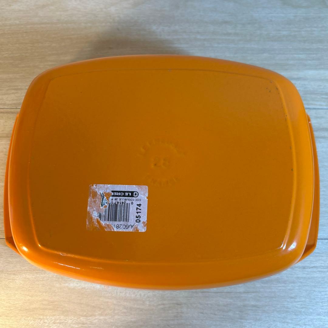 ルクルーゼ　コケル　復刻版　オレンジ　28cm 鍋　両手鍋