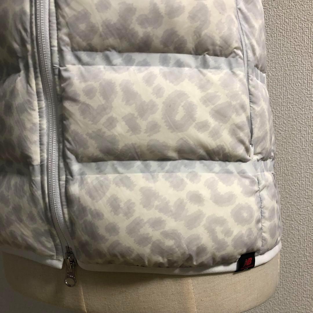 ダブルジップ 2way ダウン ジャケット グレー レオパード サイズ1