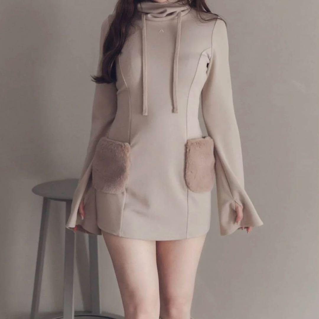 ANDMARY Fur pocket mini dress - メルカリ