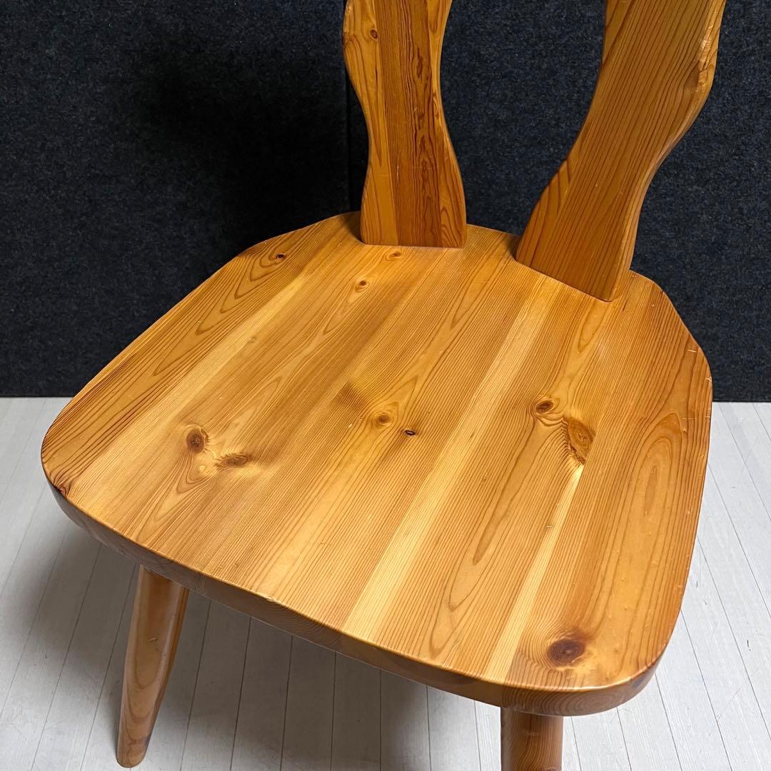 カントリーチェア　ダイニングチェア　パイン材　アンティーク　ヴィンテージ　木製