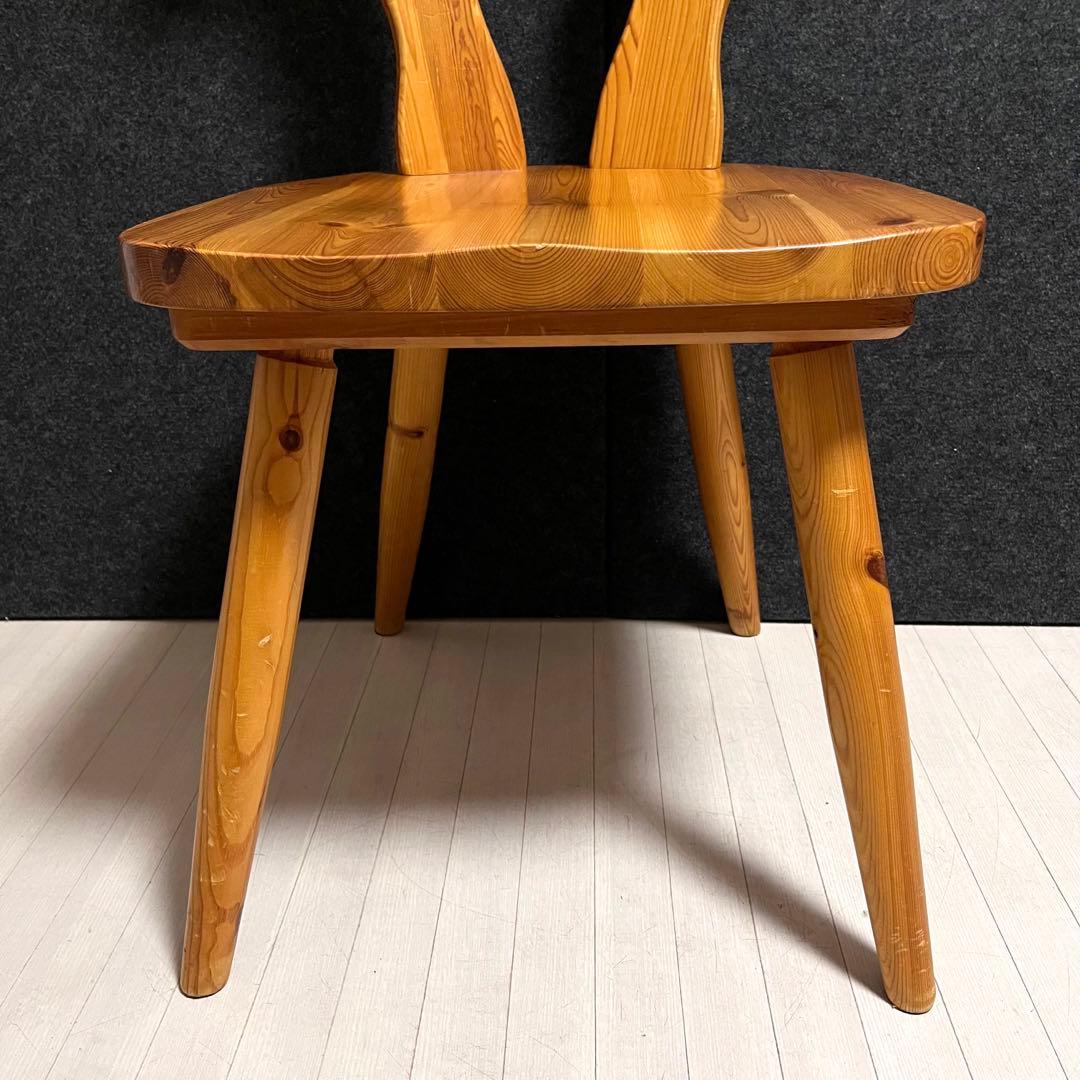 カントリーチェア　ダイニングチェア　パイン材　アンティーク　ヴィンテージ　木製