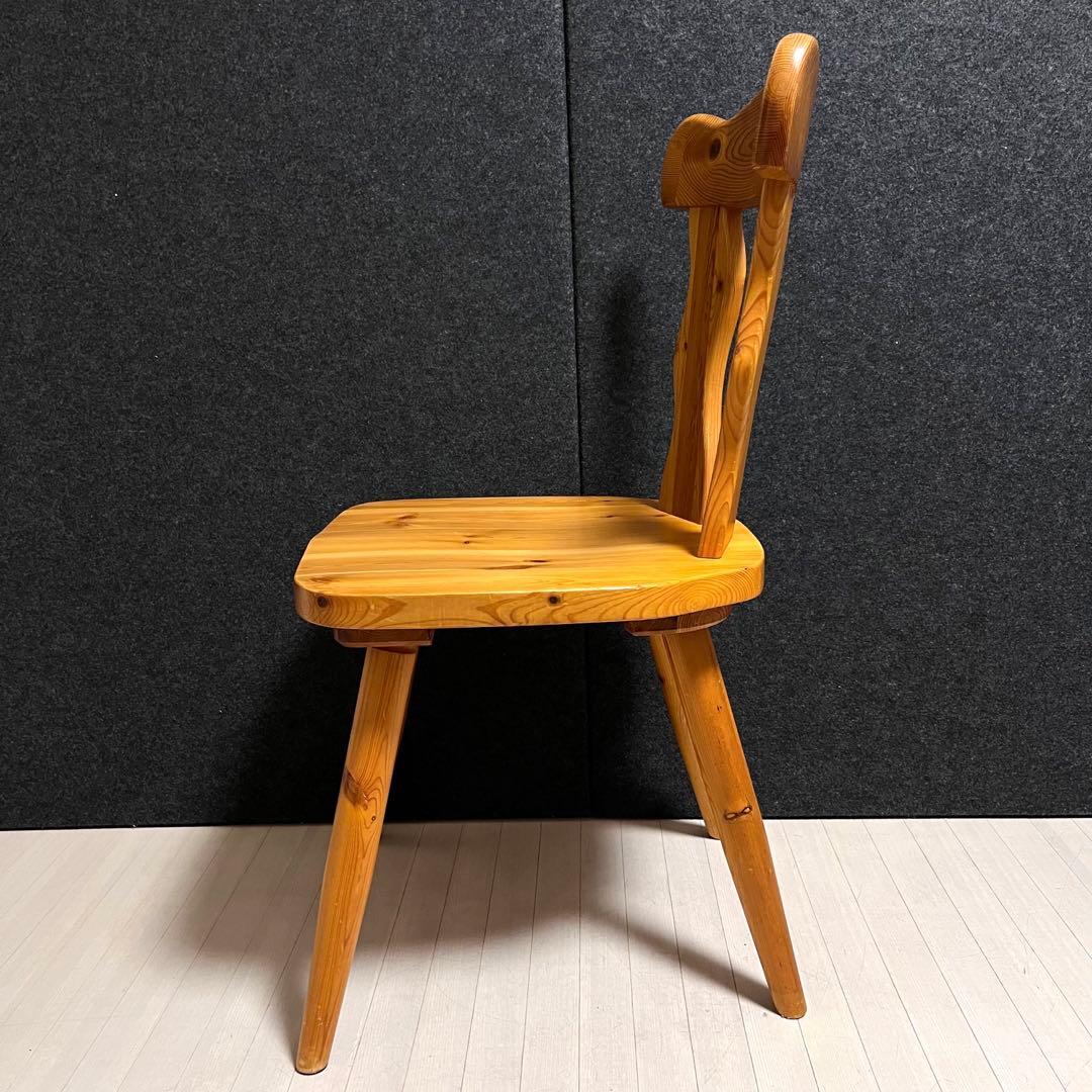 カントリーチェア　ダイニングチェア　パイン材　アンティーク　ヴィンテージ　木製