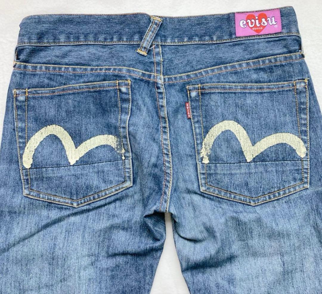EVISU DONNA エヴィス ドンナ デニム カモメ ピンクタグ - メルカリ