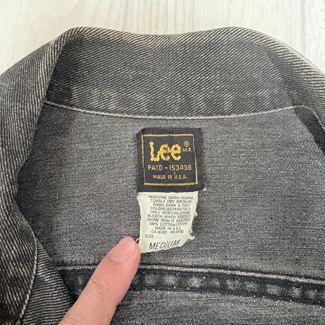 【美品】Lee リー USA製 デニムジャケット PATD-153438 グレー