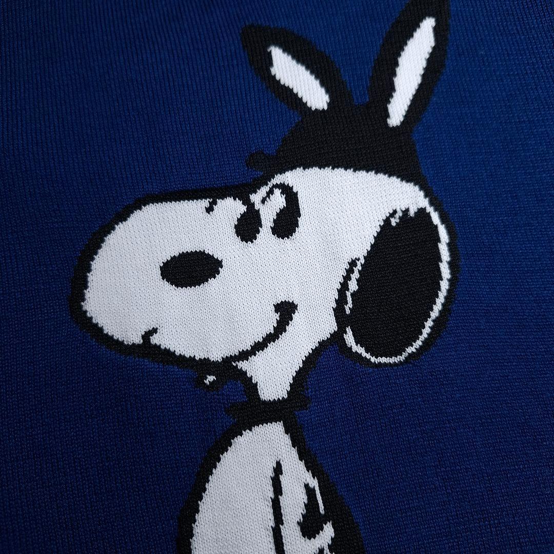 【極美品】PEARLY GATES スヌーピー ゴルフ ニットセーター 紺 M