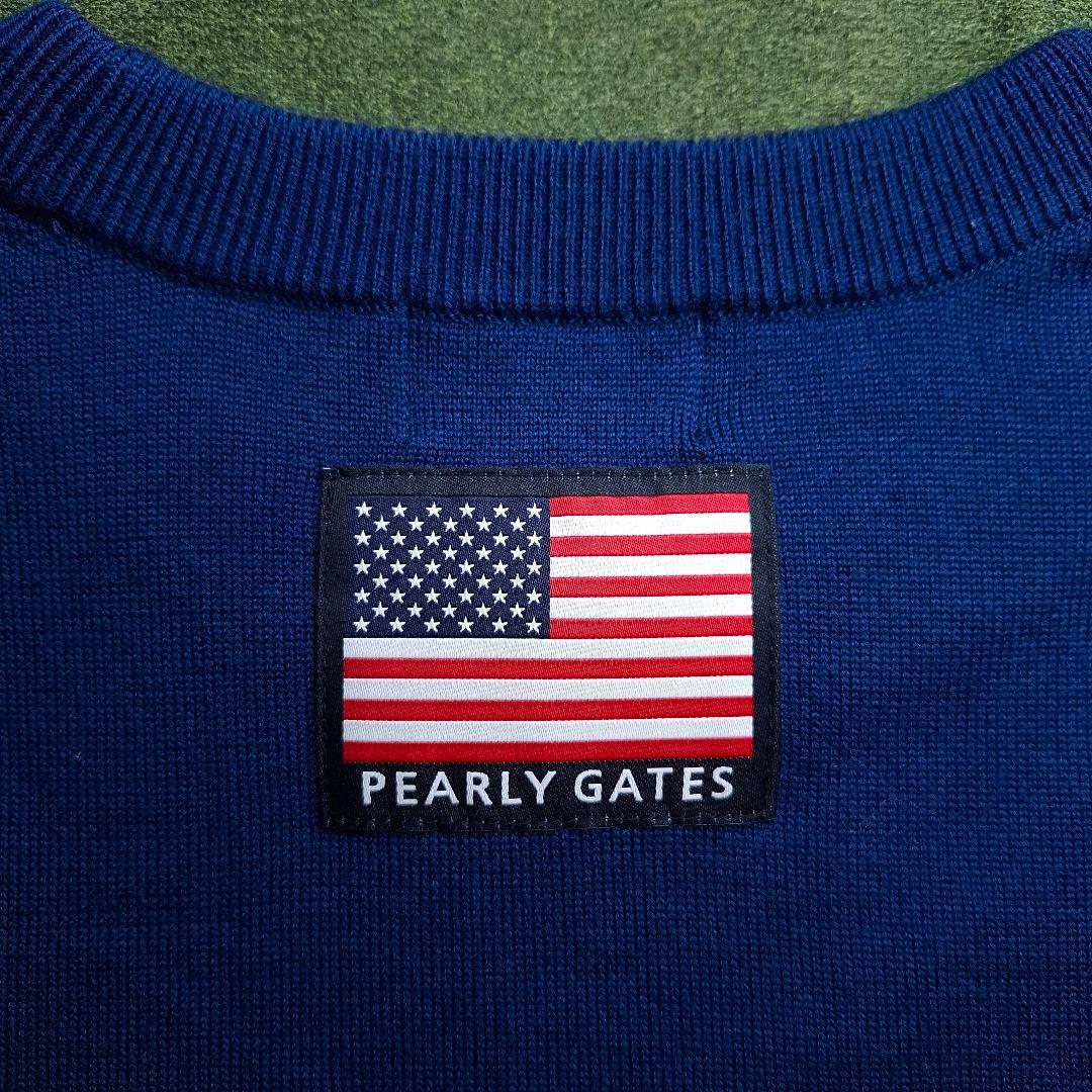 【極美品】PEARLY GATES スヌーピー ゴルフ ニットセーター 紺 M