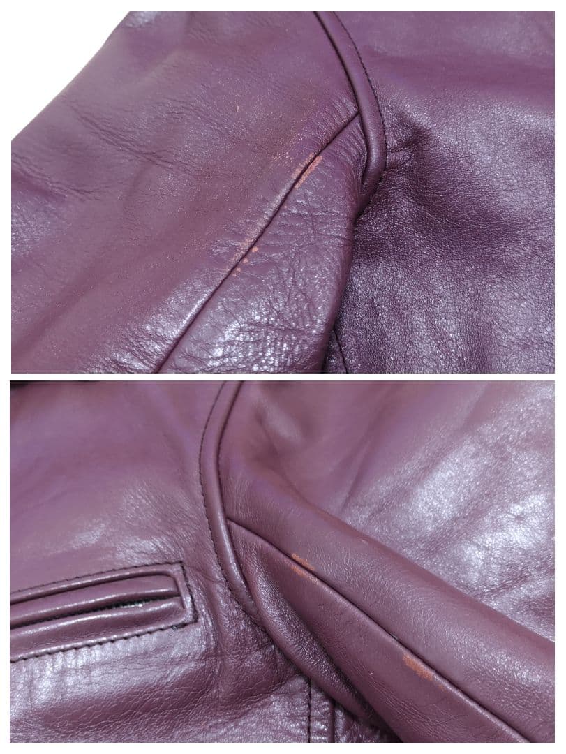 アディクトクローズ ライダースジャケット ホースハイド 34 男女兼用