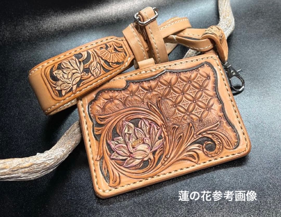 manun様オーダー　レザーカービング 2点