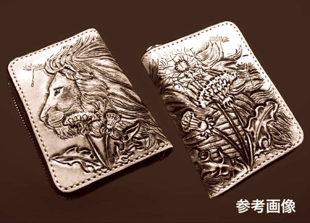 manun様オーダー　レザーカービング 2点