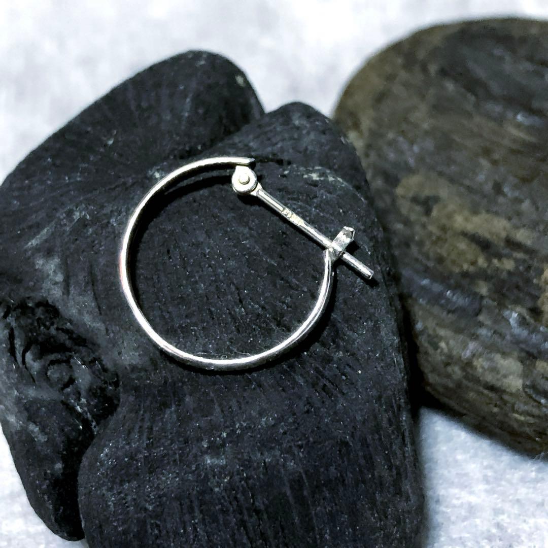 純プラチナ Pt999フープピアス 片耳