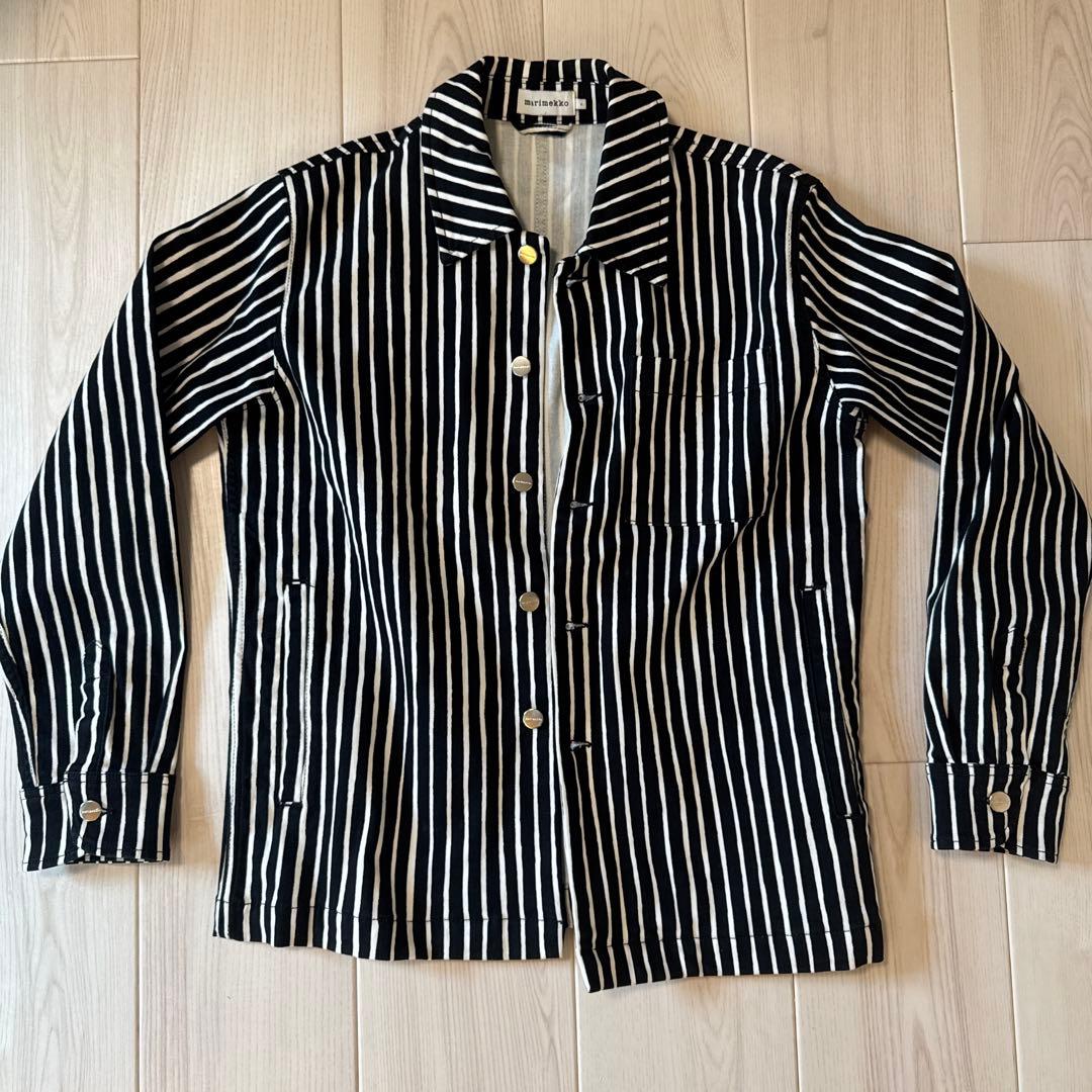 ストライプデザインコットンジャケット　マリメッコ　marimekko ピッコロ