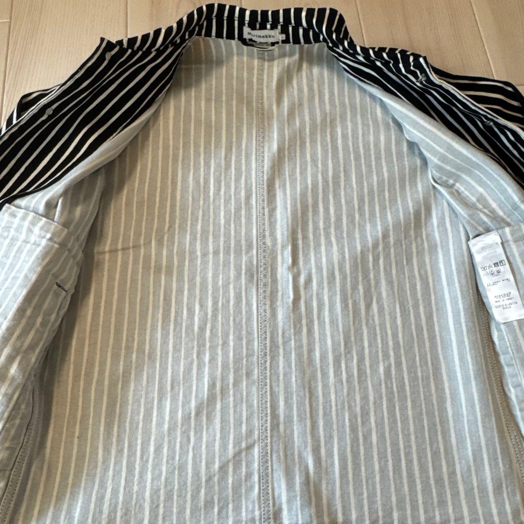 ストライプデザインコットンジャケット　マリメッコ　marimekko ピッコロ