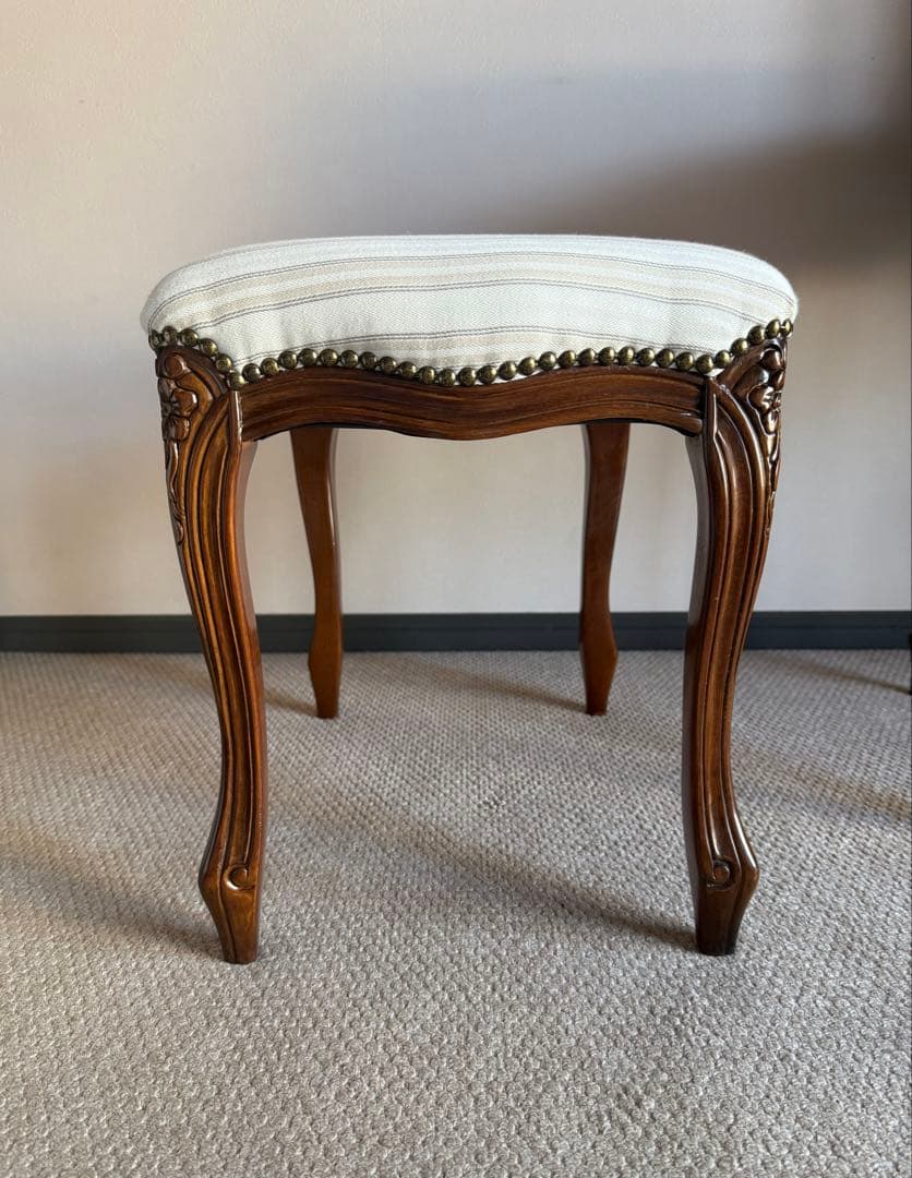 イタリア製ドレッサー スツール ラルフローレン 生地使用 美品の通販