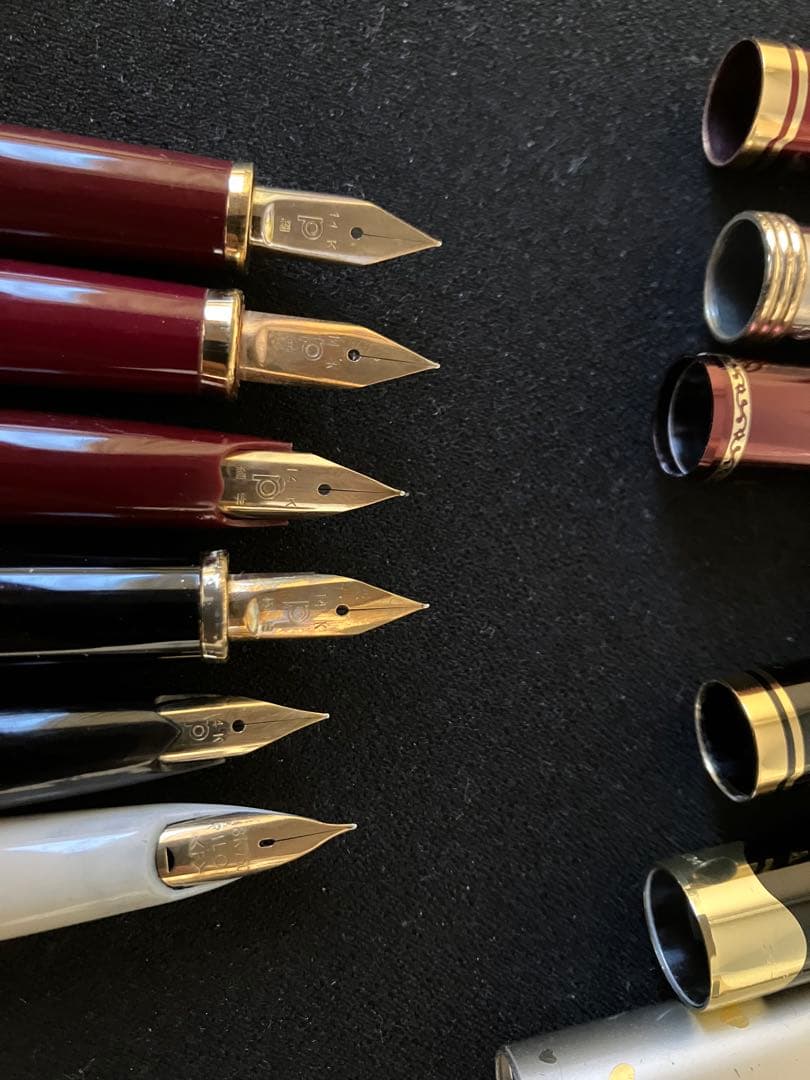 万年筆5本 ペン先K14x5 K18x1