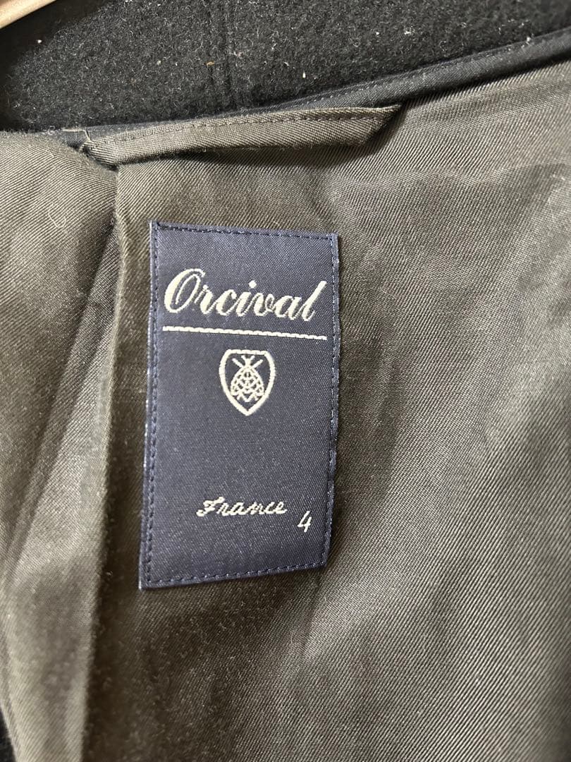 Orcival ブラック チェスターコート サイズ4