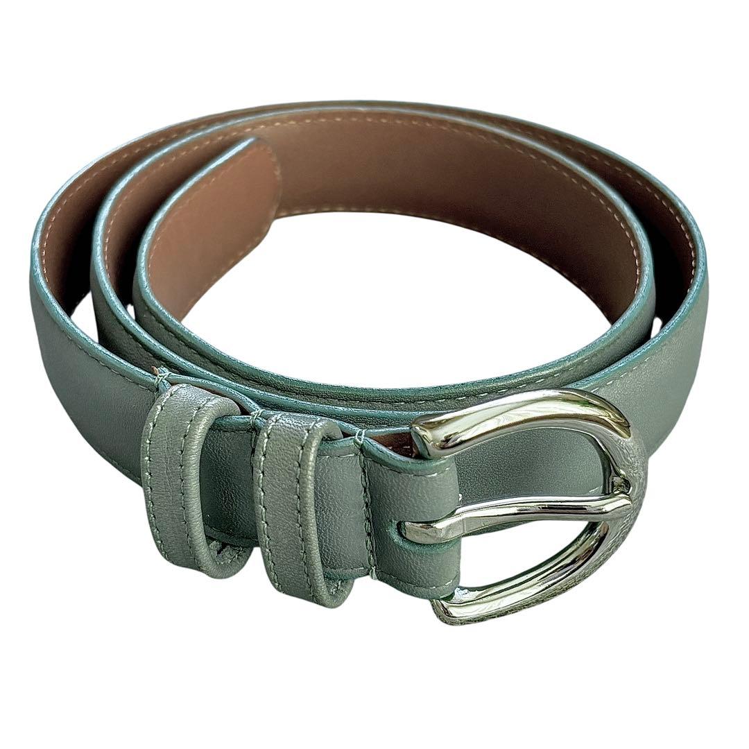 【希少】オールドコーチ グラブタンレザー ベルト グリーン USA製 8504