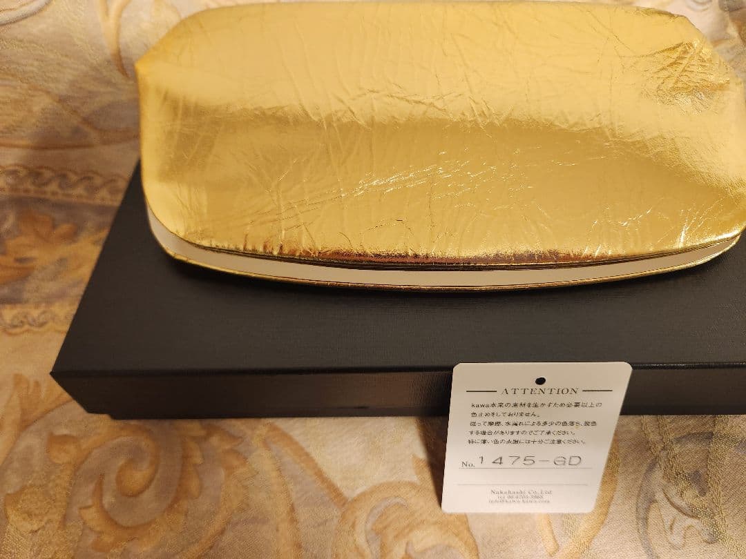 【新品】kawa-kawa がま口長財布 ゴールド
