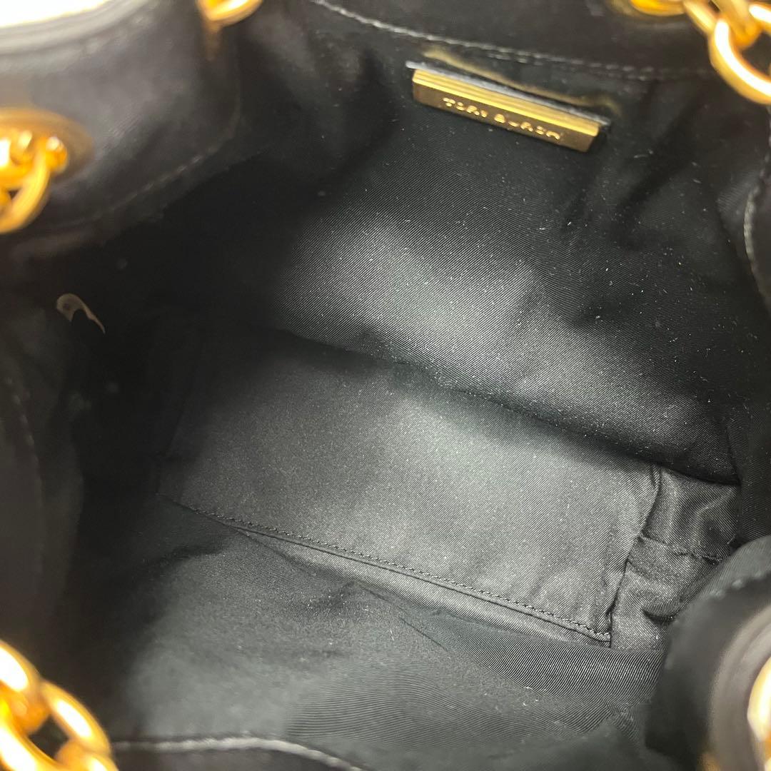 【極美品】トリーバーチ リュック チェーン ペリーボンベ ミニリュック 巾着 黒