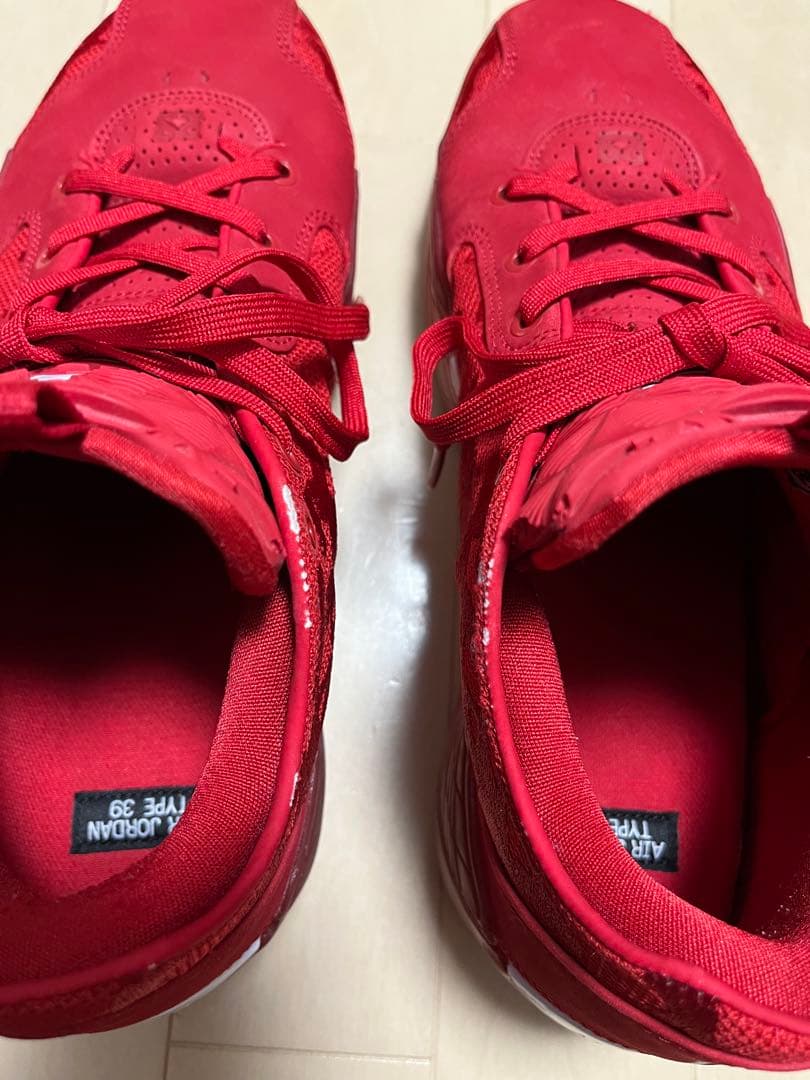 美品NIKE AIR JORDAN 39レッド 30cm★ザムスト インソール付