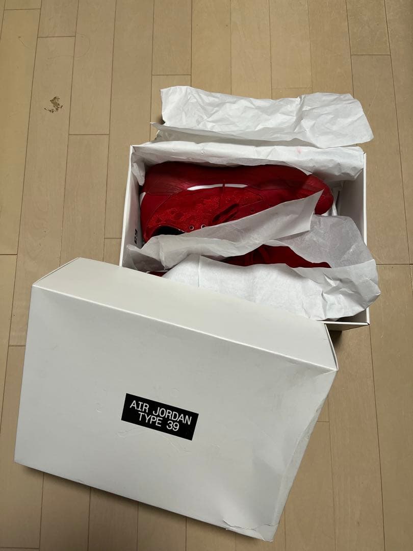 美品NIKE AIR JORDAN 39レッド 30cm★ザムスト インソール付