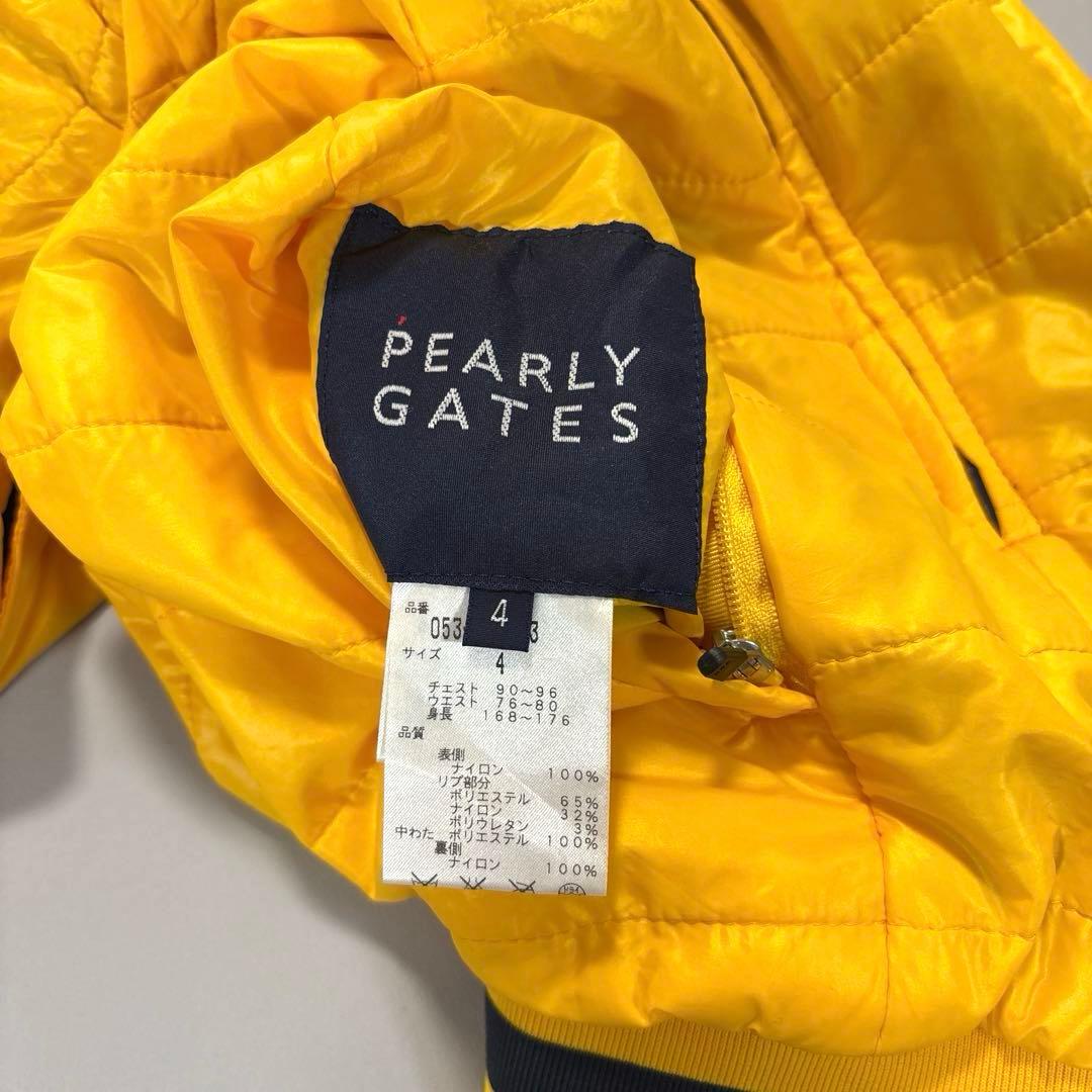 パーリーゲイツ 中綿ブルゾン スニード リバーシブル 2way 袖着脱 紺