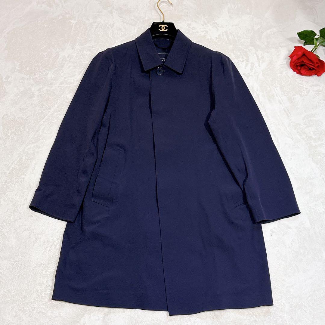 未使用✨　マッキントッシュ　ステンカラーコート　ゴム引き　ネイビー　メンズ　36