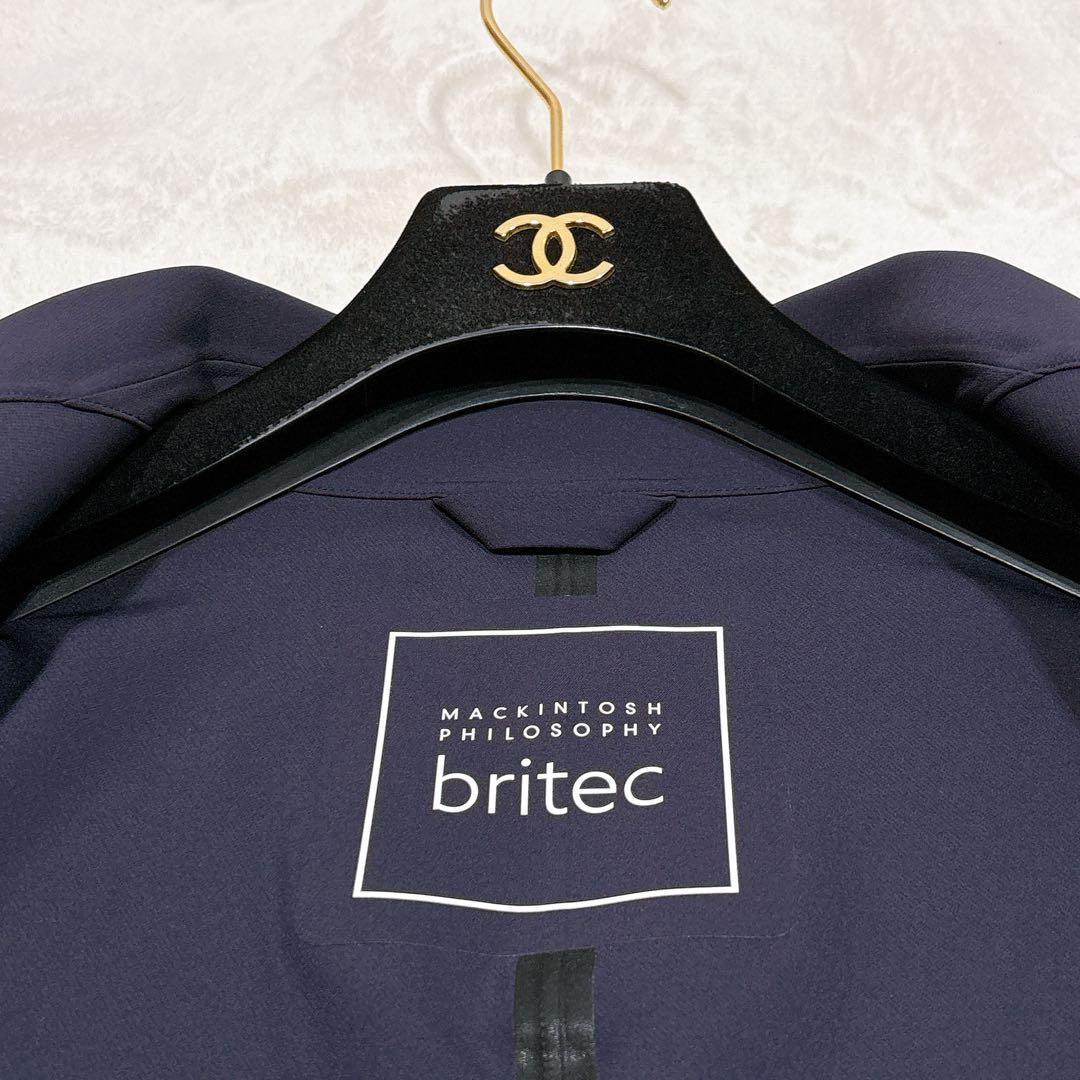 未使用✨　マッキントッシュ　ステンカラーコート　ゴム引き　ネイビー　メンズ　36