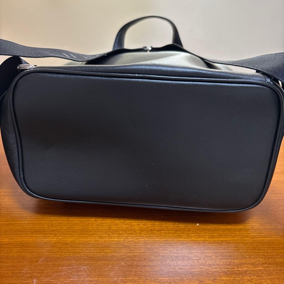 COACH 黒 巾着 レザー バックパック リュック ブラック CR100