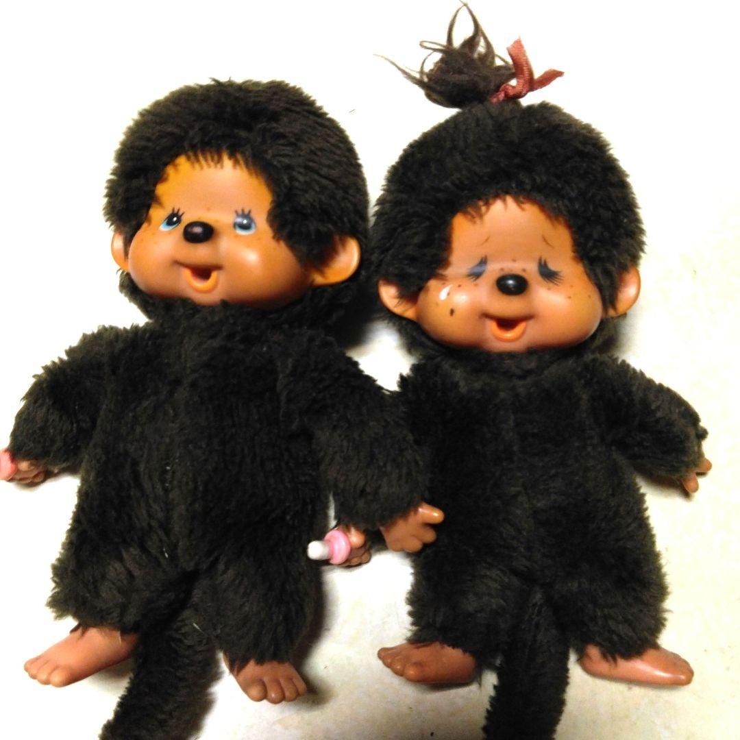 稀少】初代双子のモンチッチ 1974年初期 セキグチ ブルーアイ 昭和