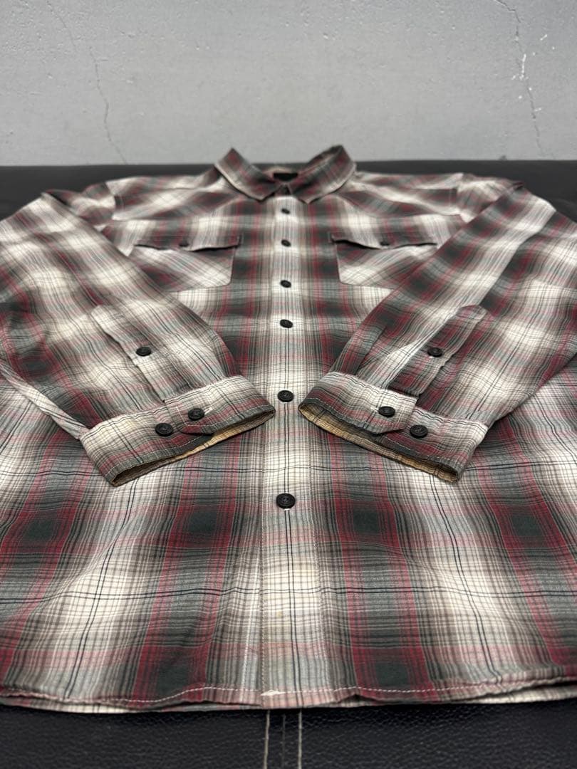 patagonia FA11 オンブレ チェックシャツ オーガニックコットン L