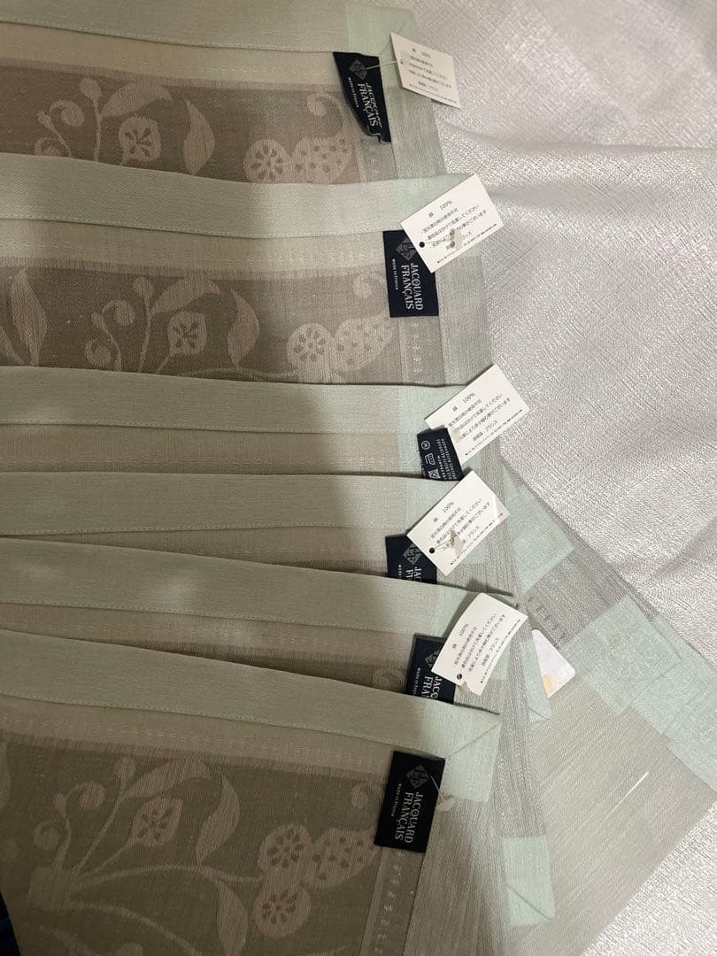 新品未使用！ルジャカールフランセ麻テーブルランナーランチョン6枚セットフランス製