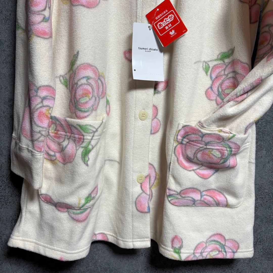 新品　ツモリチサト　暖かふわふわバラ柄パジャマ「Mサイズ」