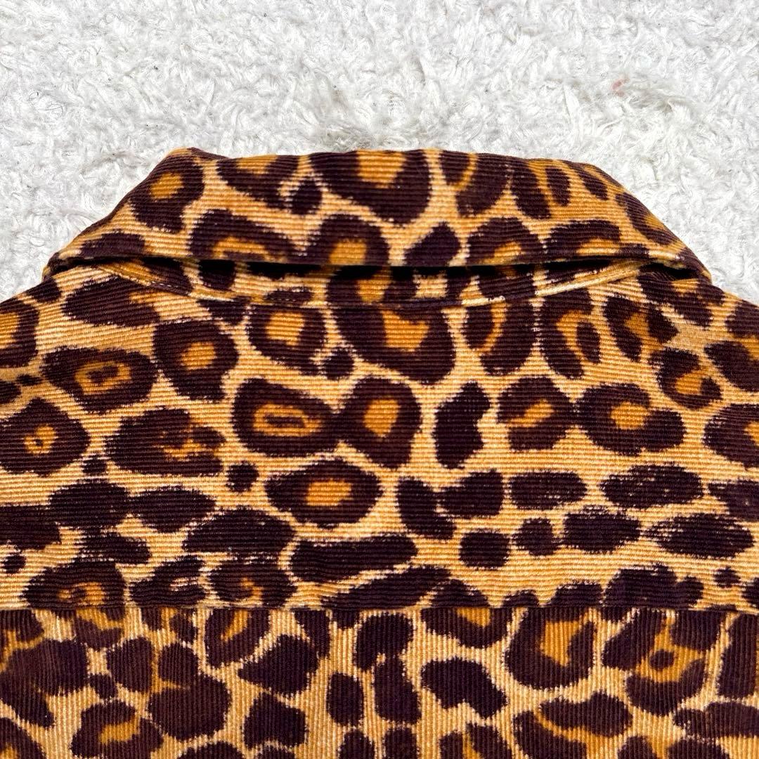 テンダーロイン　レオパード　コーデュロイ　開襟シャツ　ロングスリーブ　豹柄　男女